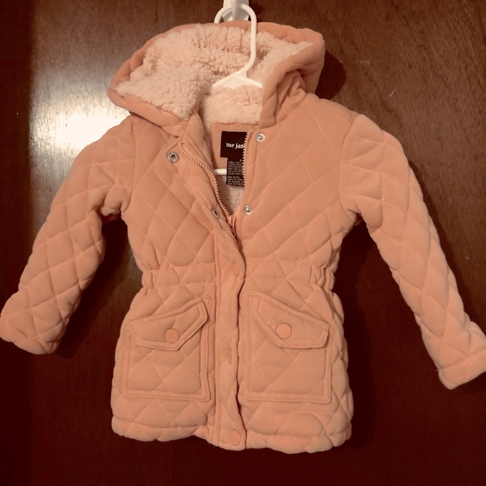 Me Jane Girl size 4 coat with hood, pink